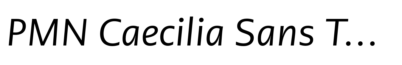 PMN Caecilia Sans Text Italic